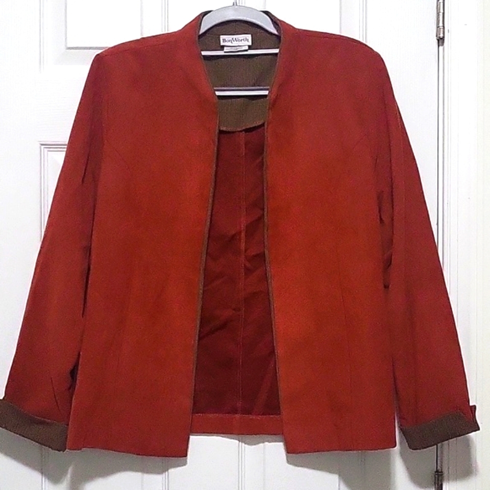 BonWorth suede open jacket